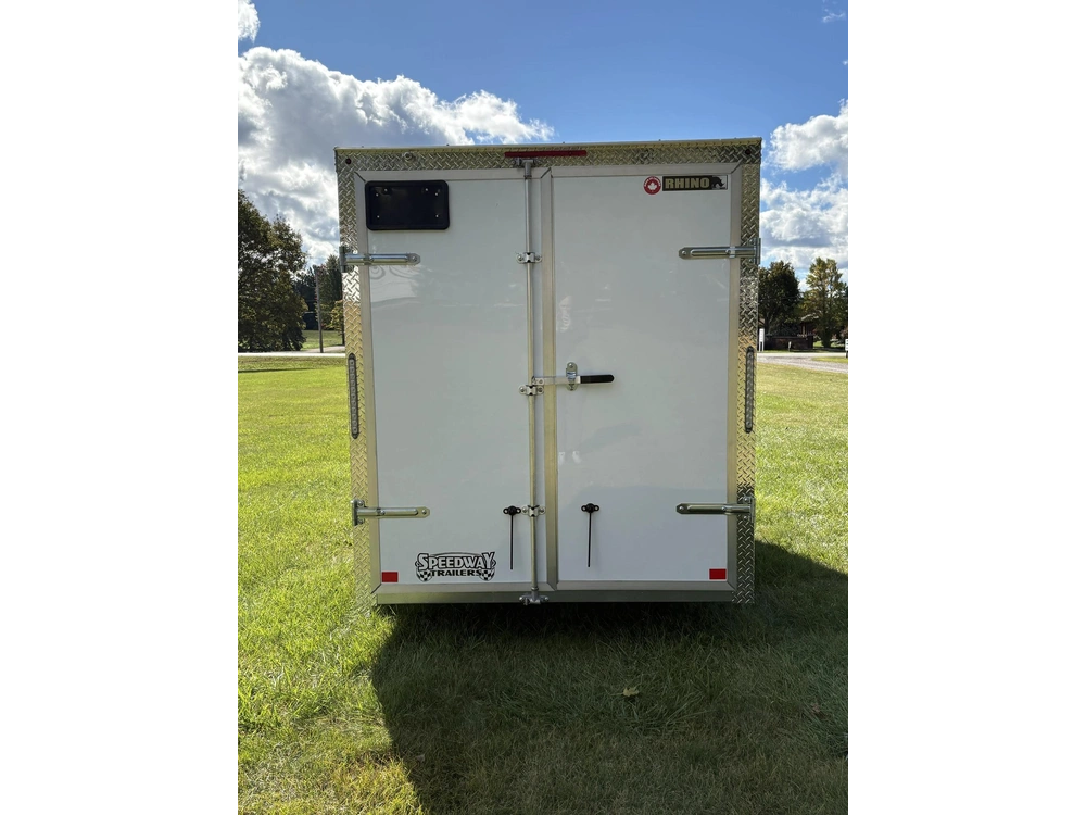 2027 Rhino Galvanized Enclosed 6' X 12' Sa Dd alt
