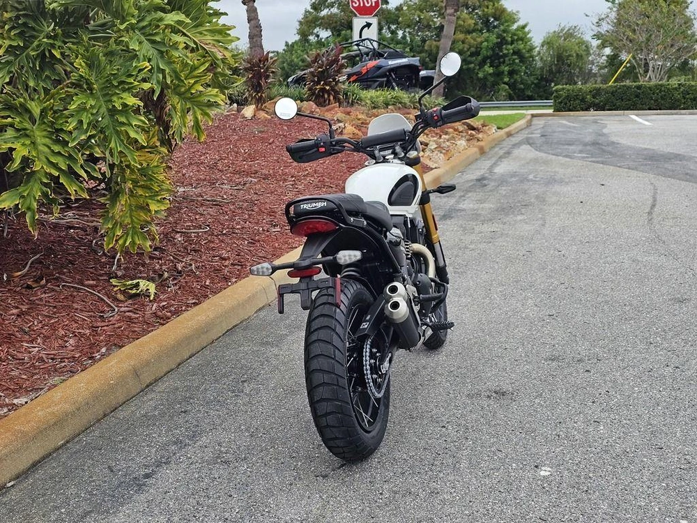 2026 Triumph Scrambler 400 Xc Vanilla White