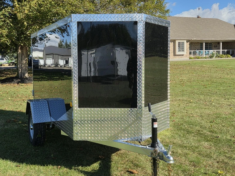 2027 Rhino Galvanized Enclosed 4' X 8' Ramp
