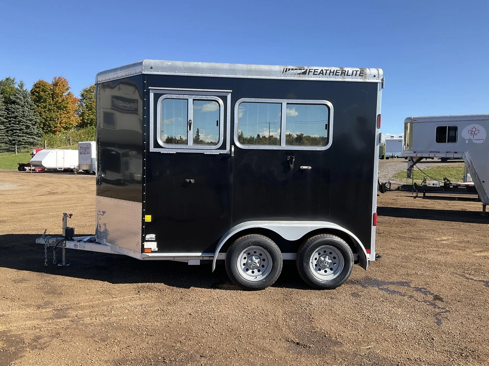 2011 Featherlite 2 Horse Straight Load 6'6"x11 Model 9407 Aluminum Horse Trailer alt