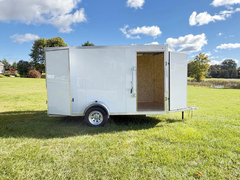 2027 Rhino Galvanized Enclosed 6' X 12' Sa Dd alt