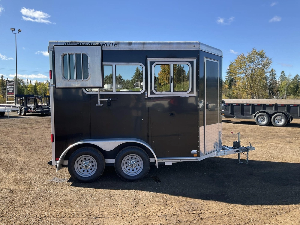 2011 Featherlite 2 Horse Straight Load 6'6"x11 Model 9407 Aluminum Horse Trailer alt