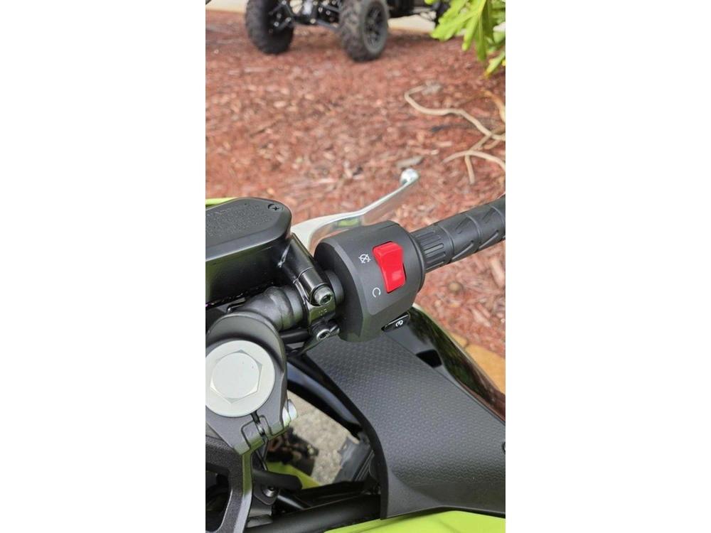 2026 Kawasaki Ninja® 500 Abs Metallic Yellowish Green/ebony