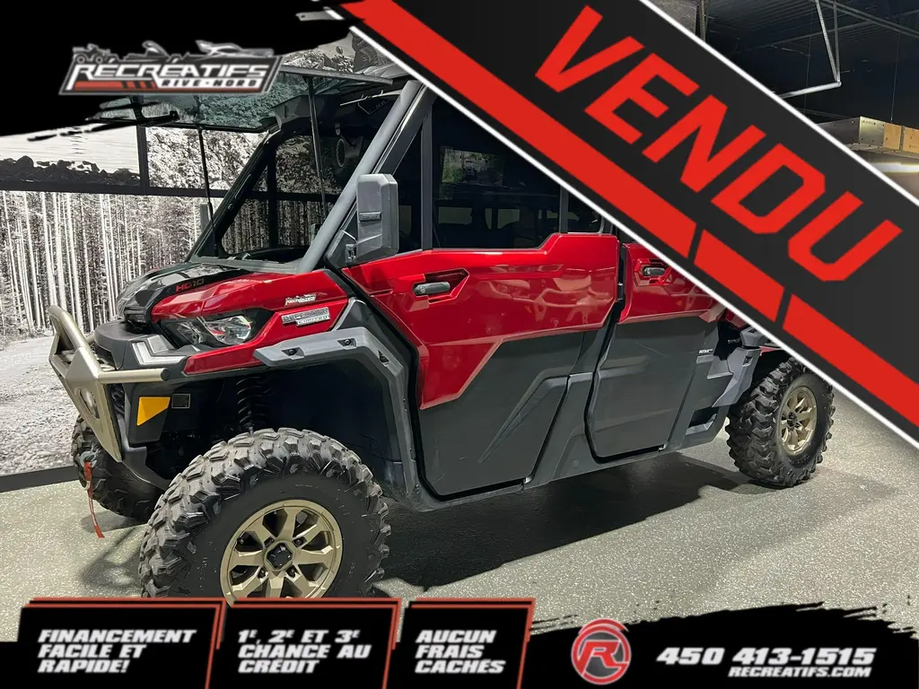 2025 Can-Am DEFENDER HD10 MAX LTD CAB **6 PASSAGERS!!**