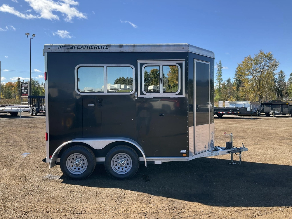 2011 Featherlite 2 Horse Straight Load 6'6"x11 Model 9407 Aluminum Horse Trailer alt