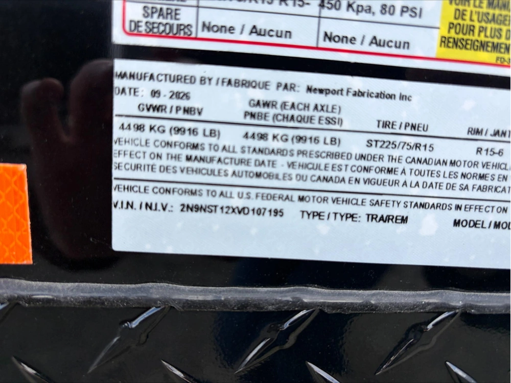 2027 Newport Galv8520ta3 Porte Rampe