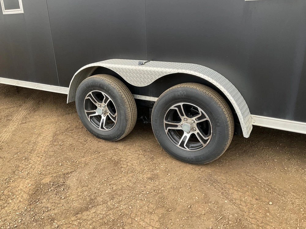 2022 Cargo Express 7x22 Plus V-nose All Aluminum Snowmobile Trailer