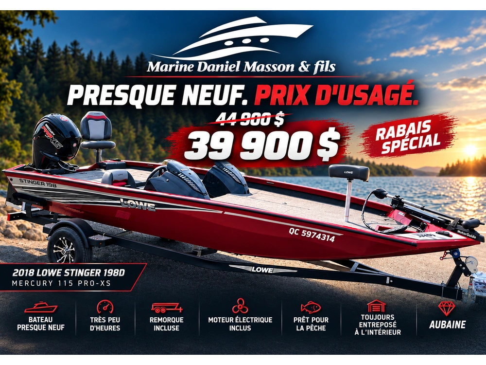 Lowe Boats Stinger 198d 2018