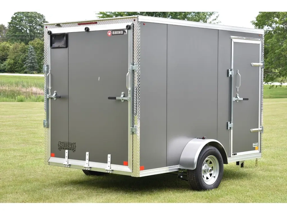 2027 Rhino Galvanized Enclosed 6' X 10'