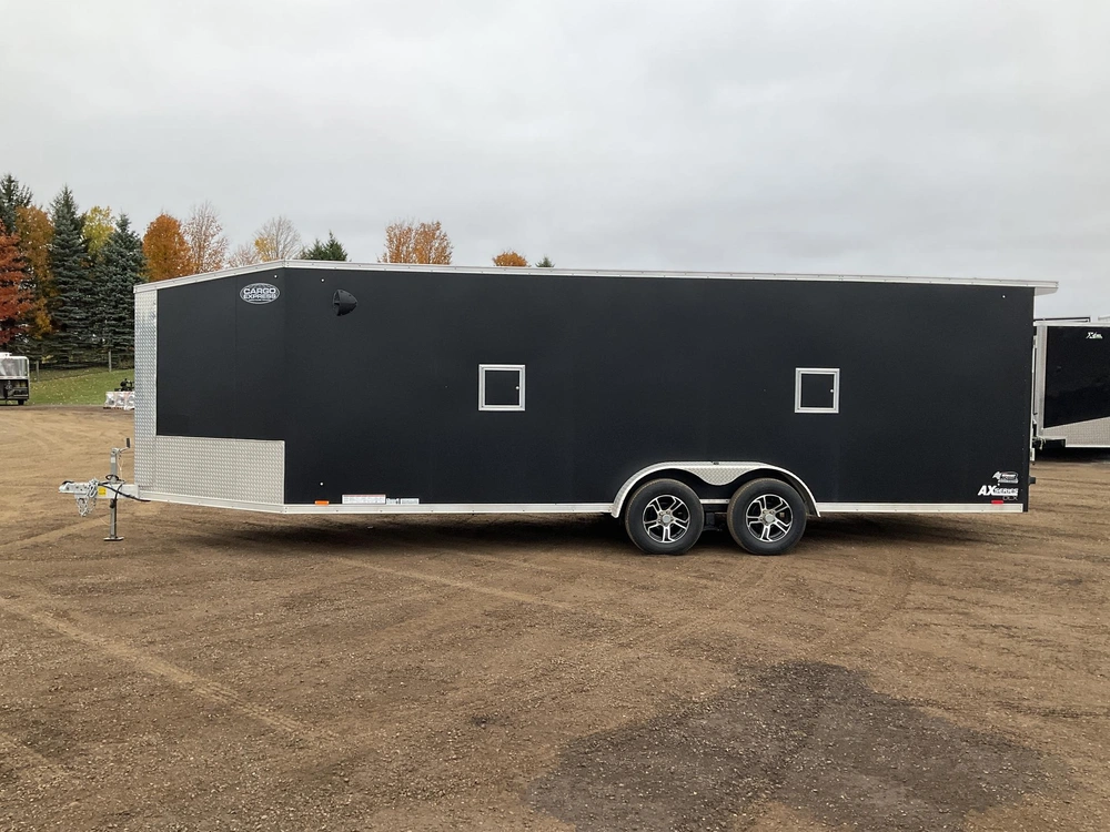 2022 Cargo Express 7x22 Plus V-nose All Aluminum Snowmobile Trailer