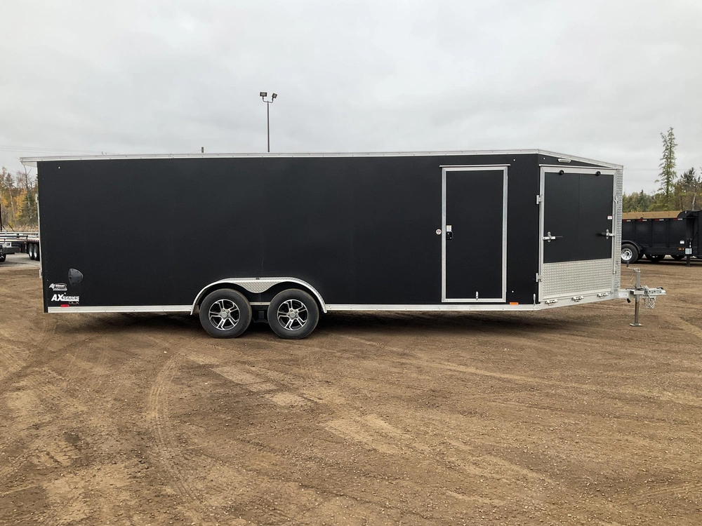 2022 Cargo Express 7x22 Plus V-nose All Aluminum Snowmobile Trailer