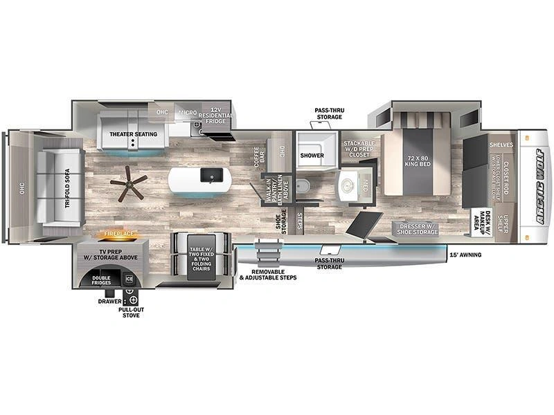 Forest River Cherokee Arctic Wolf 3550suite 2023