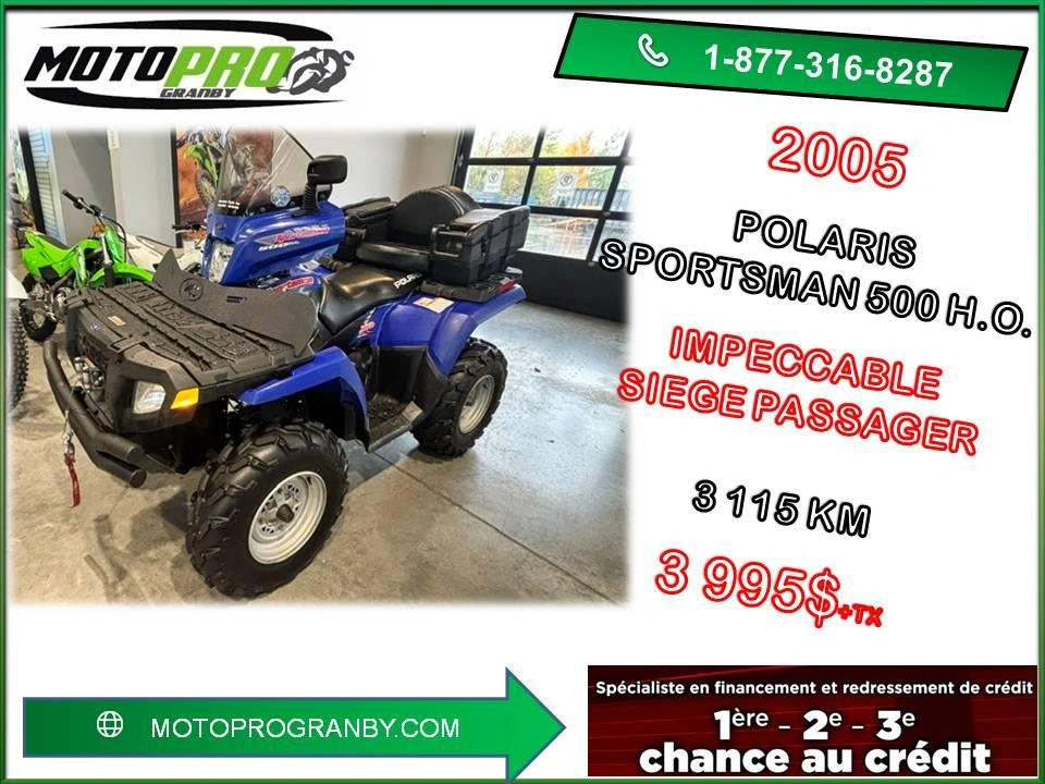 Polaris Sportsman 500 H.o. 500 Ho Impeccable Bas Km 2005