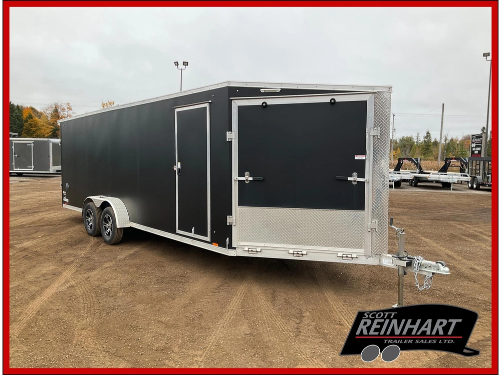 2022 Cargo Express 7x22 Plus V-nose All Aluminum Snowmobile Trailer