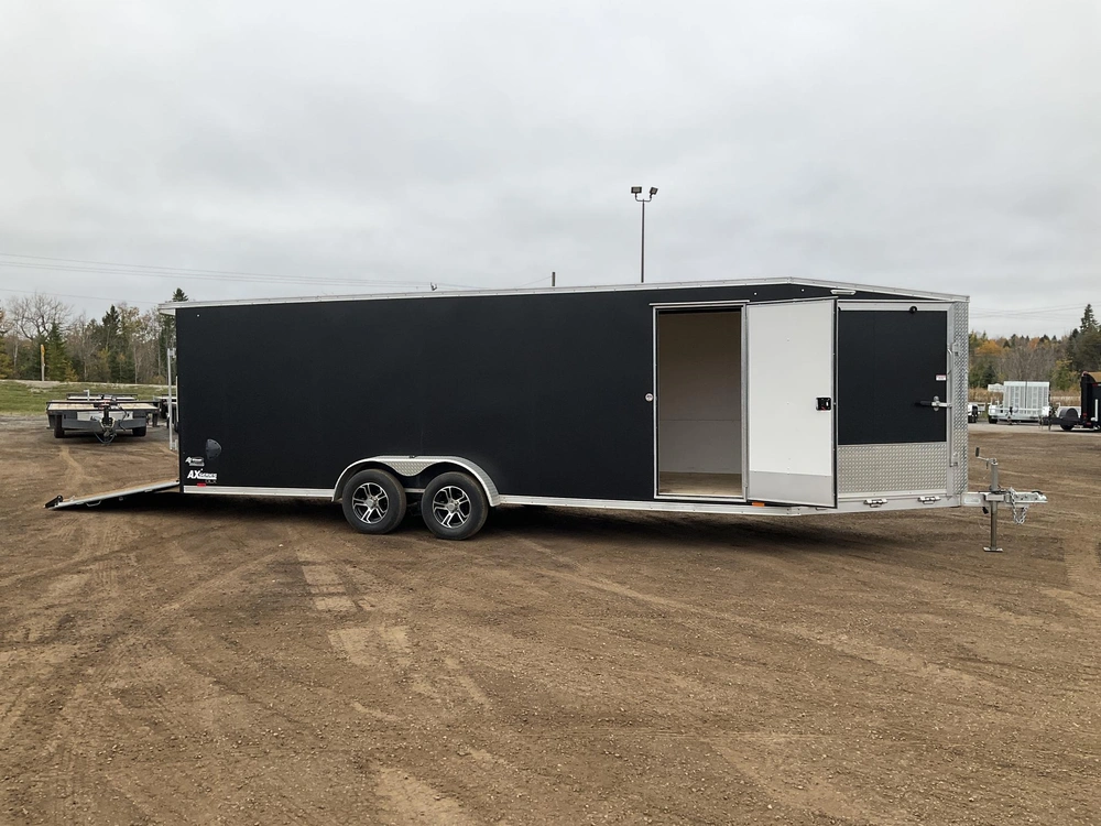 2022 Cargo Express 7x22 Plus V-nose All Aluminum Snowmobile Trailer