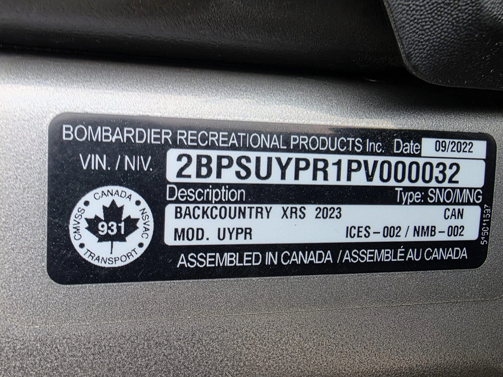 2023 Ski-doo Backcountry Xrs 146 850