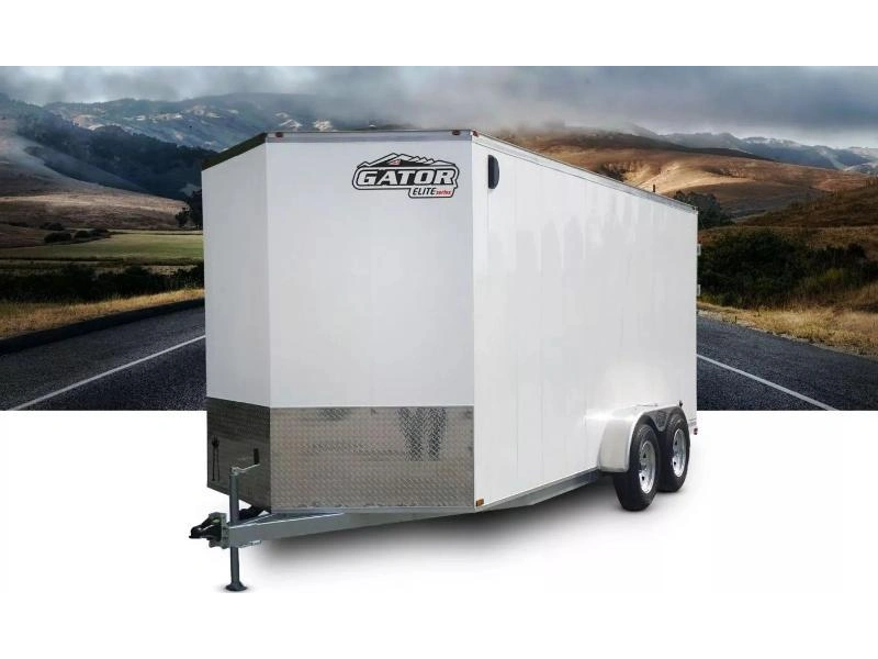 2024 Gator Remorque Fermée Galvanisée Élite 7 X 16 7000lbs