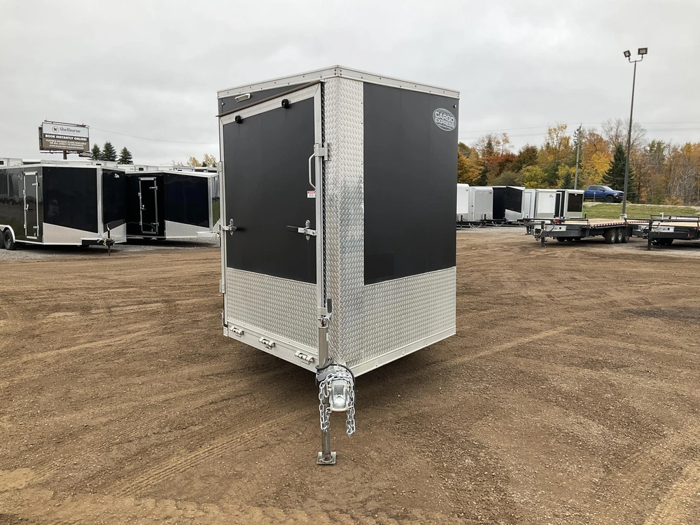 2022 Cargo Express 7x22 Plus V-nose All Aluminum Snowmobile Trailer