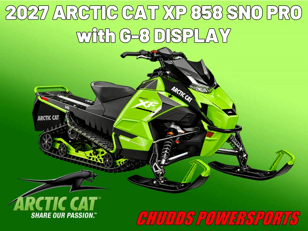 2027 Arctic Cat Xf 858 Sno Pro W/arctic Cat G8 Display