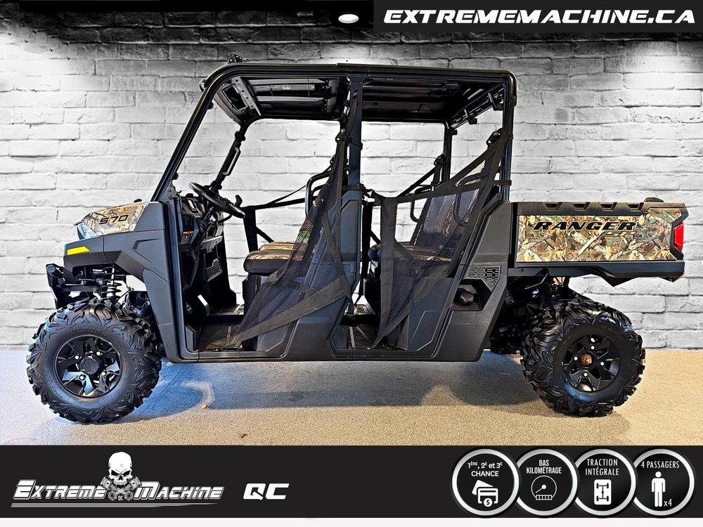 Polaris Ranger Crew Sp 570 Premium Camo Eps Seulement 3645km - Très Propre!!! 2022