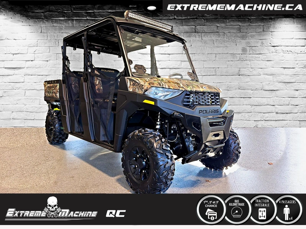 Polaris Ranger Crew Sp 570 Premium Camo Eps Seulement 3645km - Très Propre!!! 2022
