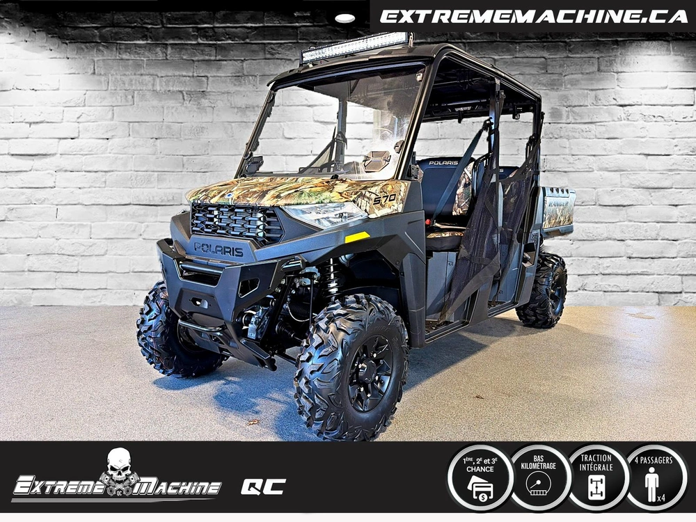 Polaris Ranger Crew Sp 570 Premium Camo Eps Seulement 3645km - Très Propre!!! 2022