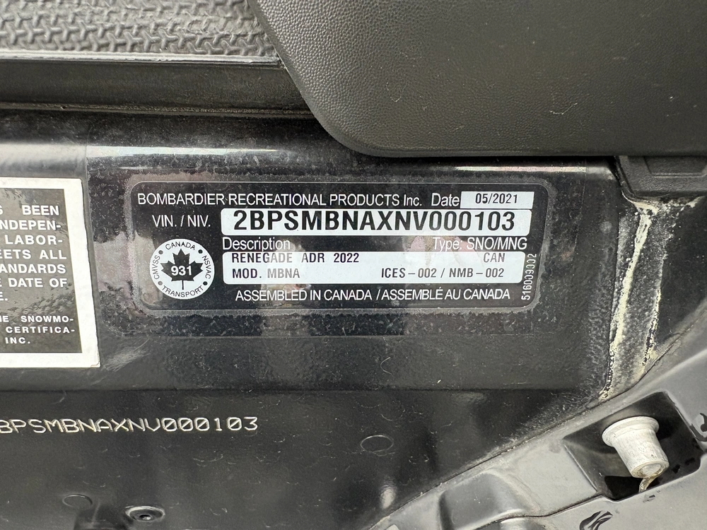 2022 Ski-doo Renegade Adrenaline 900