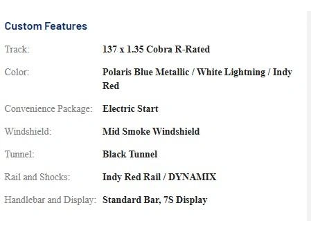 2027 Polaris Patriot Boost Indy Vr1 Dynamix 137 1.35 Cobra R Rated Track