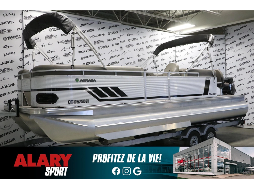 2022 Armada Drakkar K-248 25 Fish + Suzuki 140 Hp