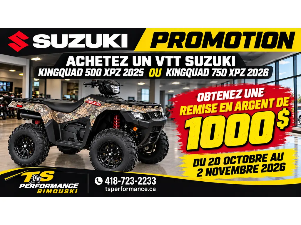 Suzuki KINGQUAD 500XPZ 2025