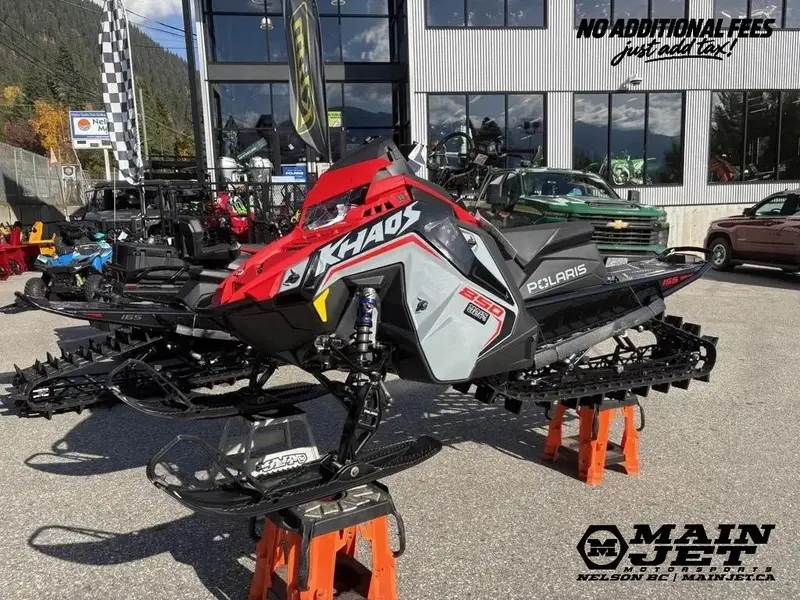 2025 Polaris 850 RMK KHAOS 155 - Storm Gray / INDY® Red