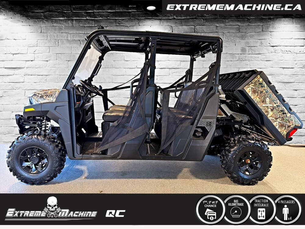 Polaris Ranger Crew Sp 570 Premium Camo Eps Seulement 3645km - Très Propre!!! 2022