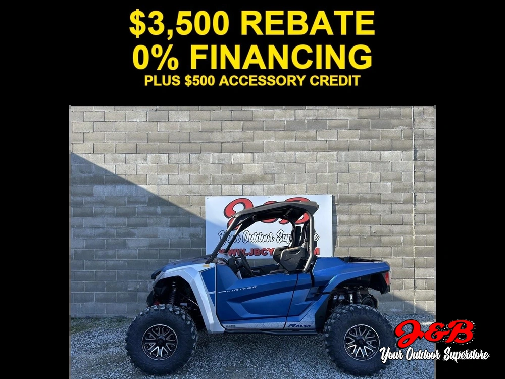 2026 Yamaha Wolverine Rmax2 1000 Limited Blue