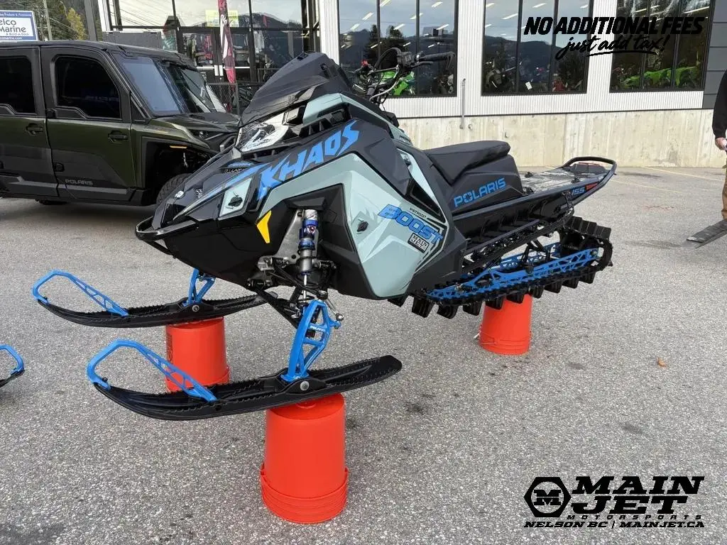2026 Polaris BOOST RMK KHAOS 155 3.25" Boost - Hemlock Blue / Black / Velocity Blue