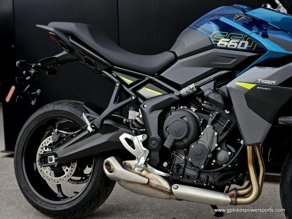 2026 Triumph Tiger Sport 660 Interstellar Blue / Mineral Grey