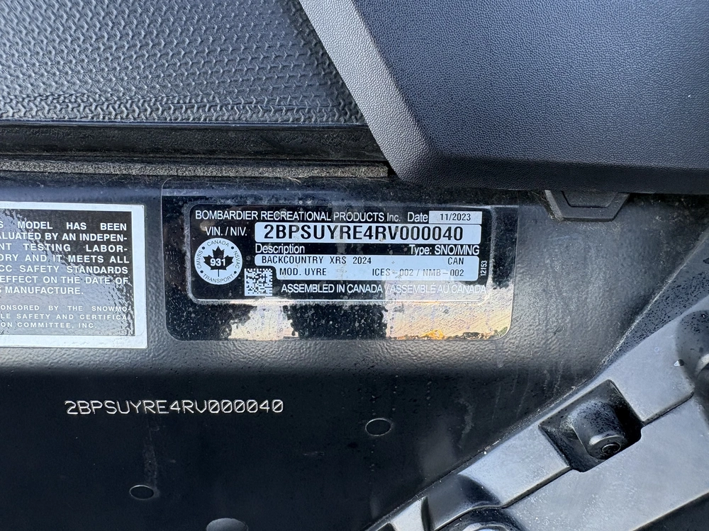 2024 Ski-doo Backcountry Xrs 850 W/ 1.6 Ice Cobra