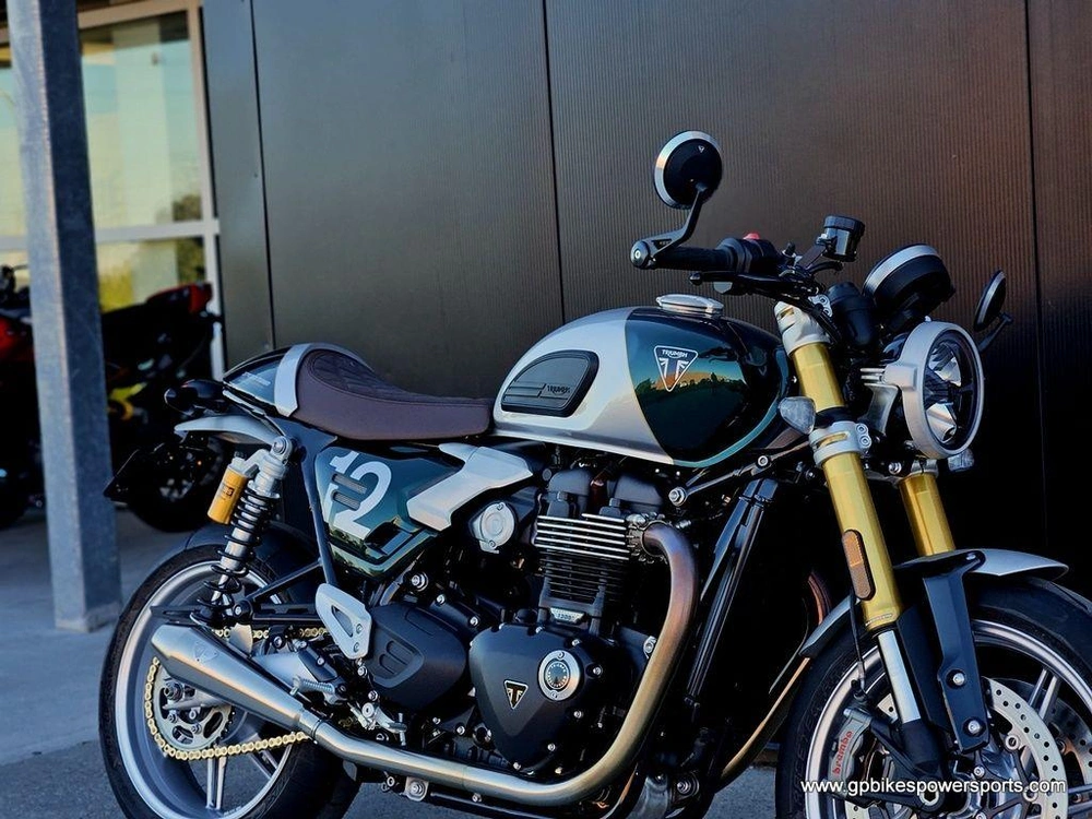 2027 Triumph Speed Twin 1200 Cafe Racer Aluminium Silver/competition Green