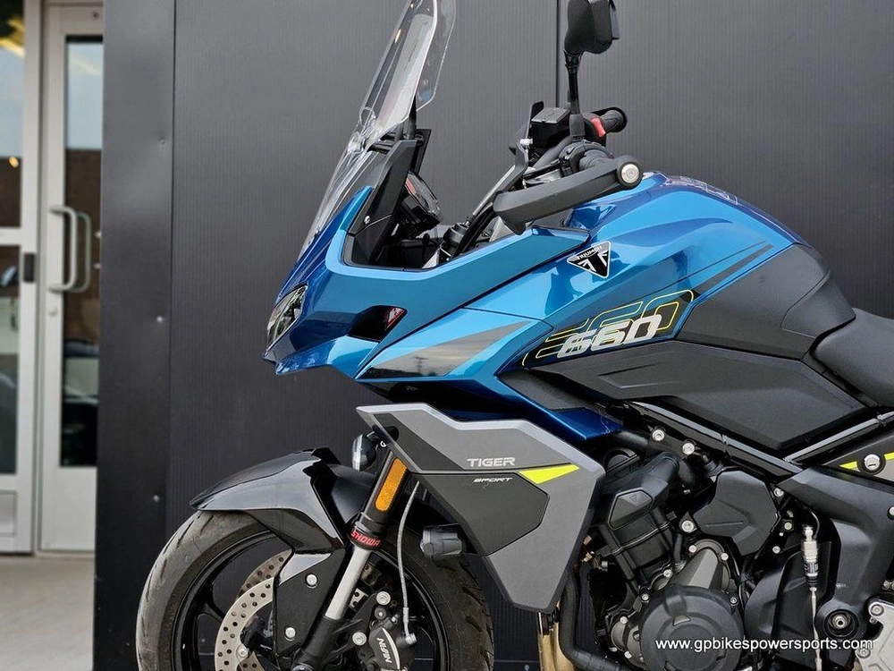 2026 Triumph Tiger Sport 660 Interstellar Blue / Mineral Grey