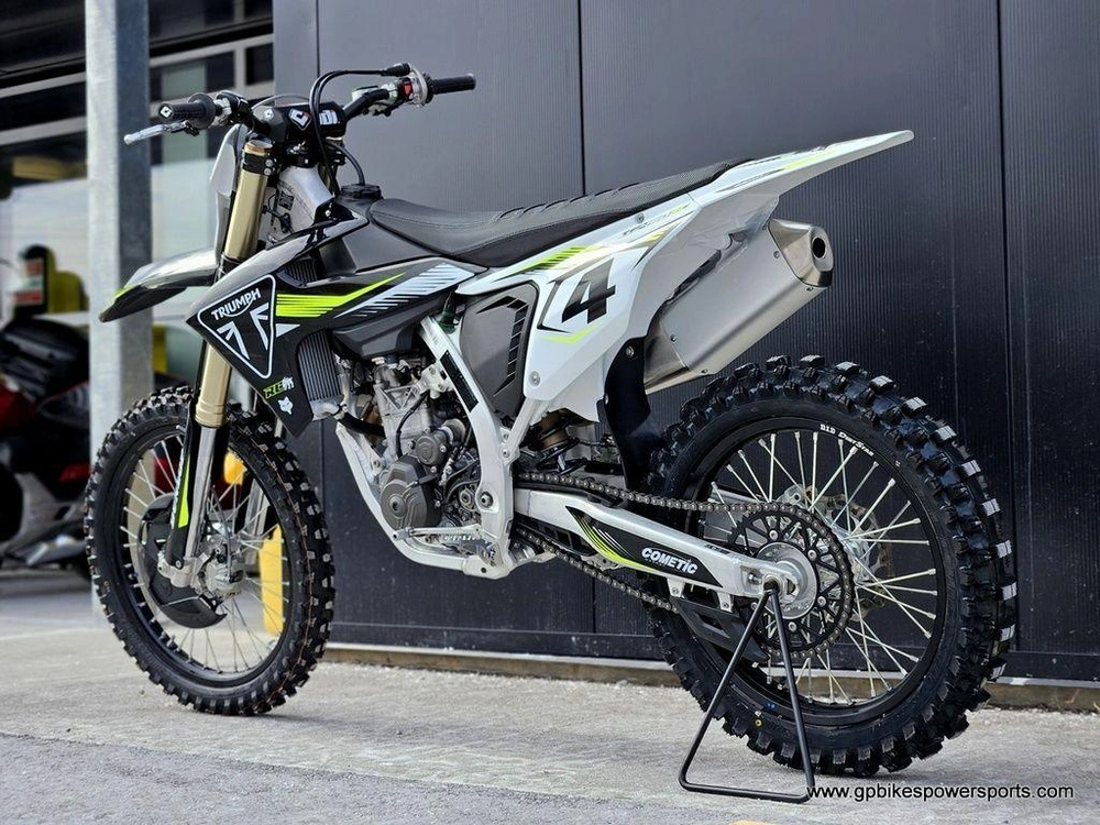 2025 Triumph Tf 450-rc Edition Jet Black/pure White