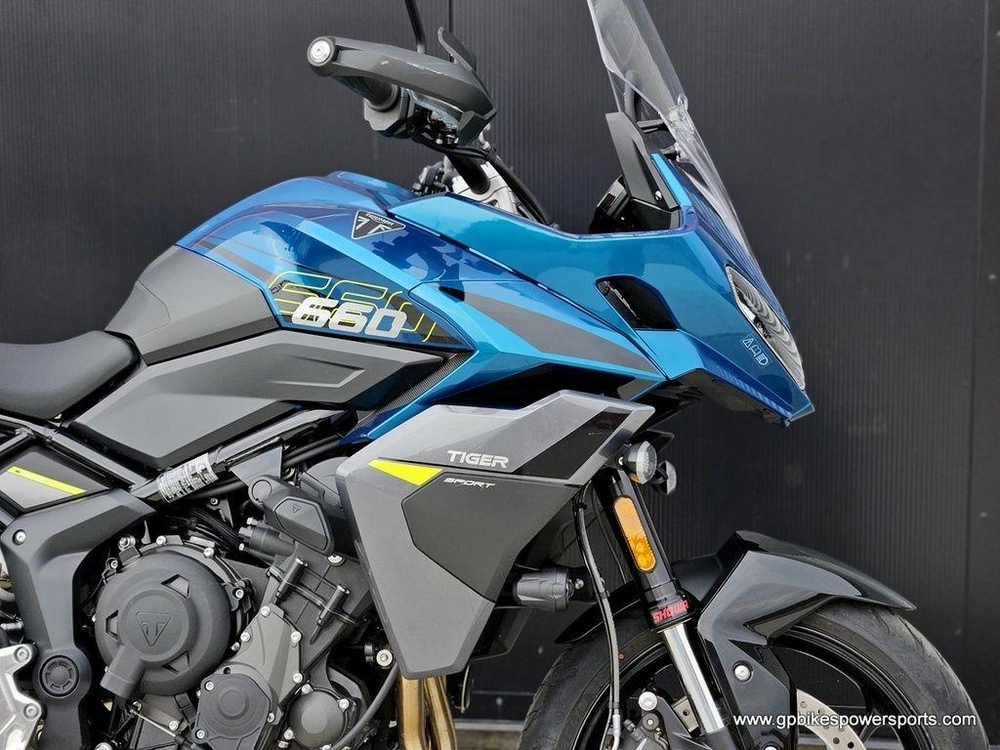 2026 Triumph Tiger Sport 660 Interstellar Blue / Mineral Grey