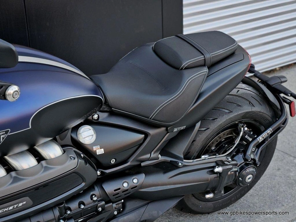 2025 Triumph Rocket 3 Storm R Satin Pacific Blue And Matte Sapphire Black Demo
