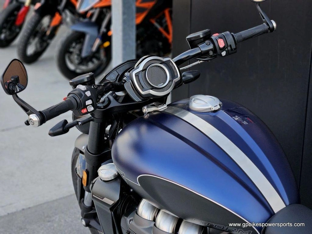 2025 Triumph Rocket 3 Storm R Satin Pacific Blue And Matte Sapphire Black Demo
