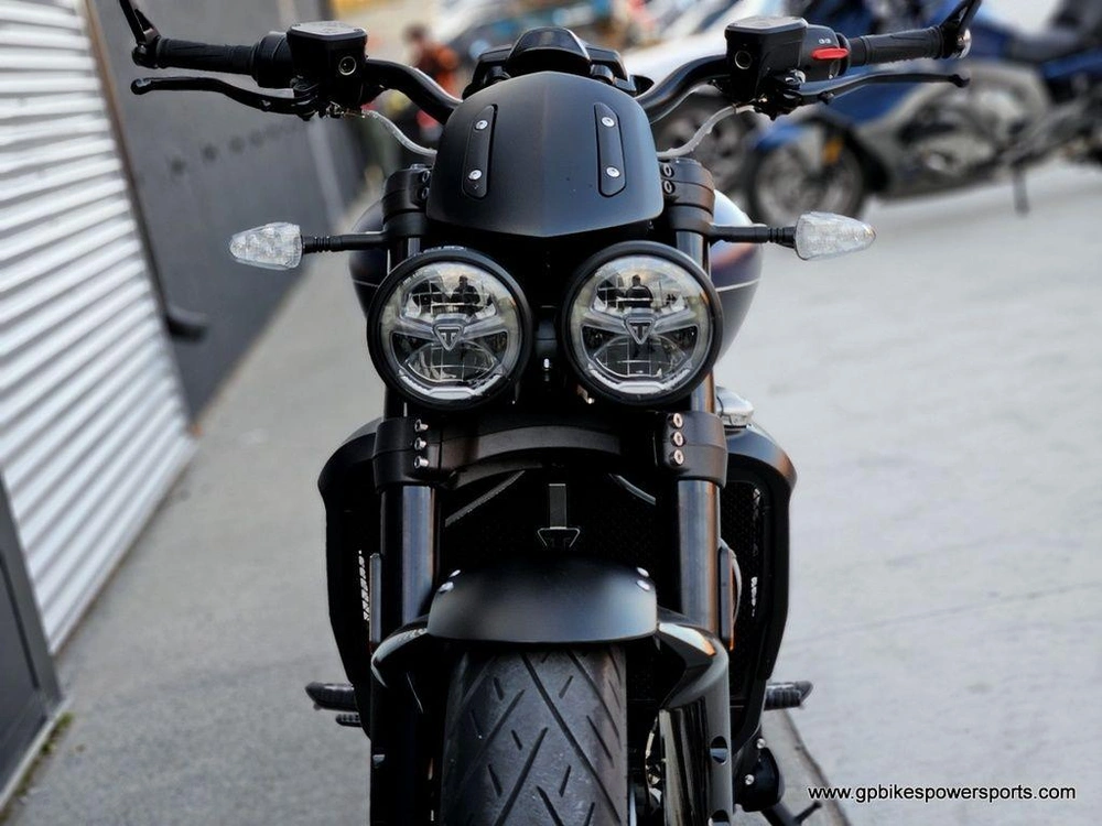2025 Triumph Rocket 3 Storm R Satin Pacific Blue And Matte Sapphire Black Demo