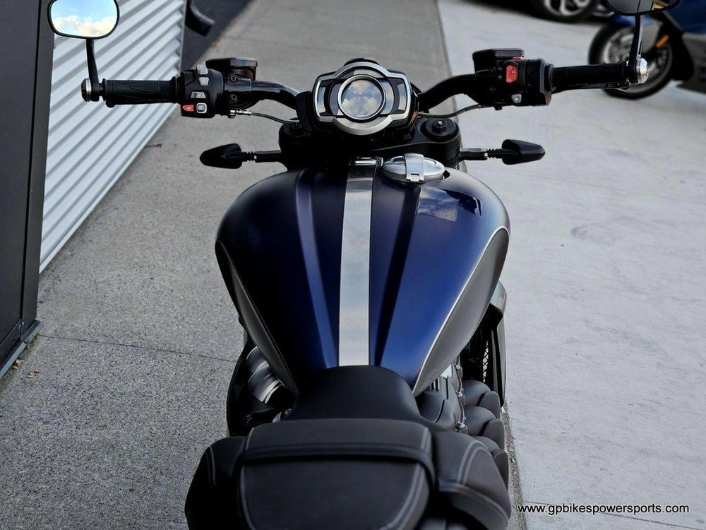 2025 Triumph Rocket 3 Storm R Satin Pacific Blue And Matte Sapphire Black Demo