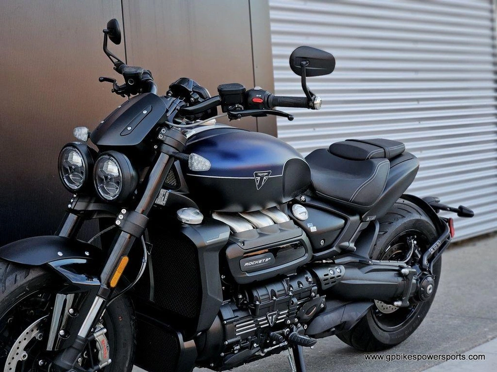 2025 Triumph Rocket 3 Storm R Satin Pacific Blue And Matte Sapphire Black Demo