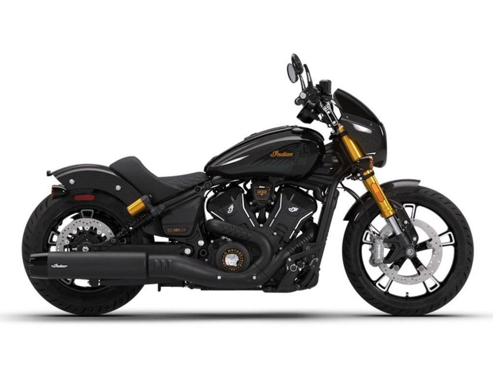 2026 Indian Motorcycle 101 Scout® Black Crystal With Super Graphite
