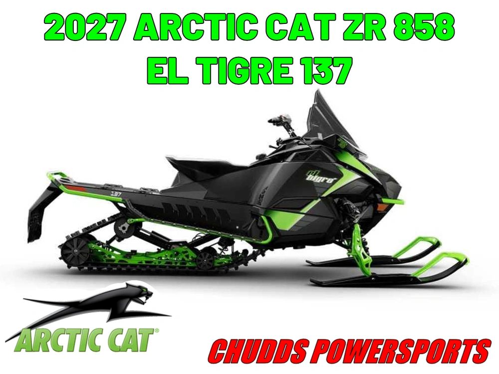 2027 Arctic Cat Zr 858 Ei Tigre 137 W/arctic Cat G8 Display