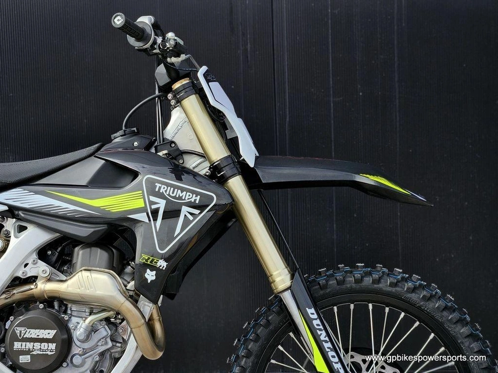 2025 Triumph Tf 450-rc Edition Jet Black/pure White