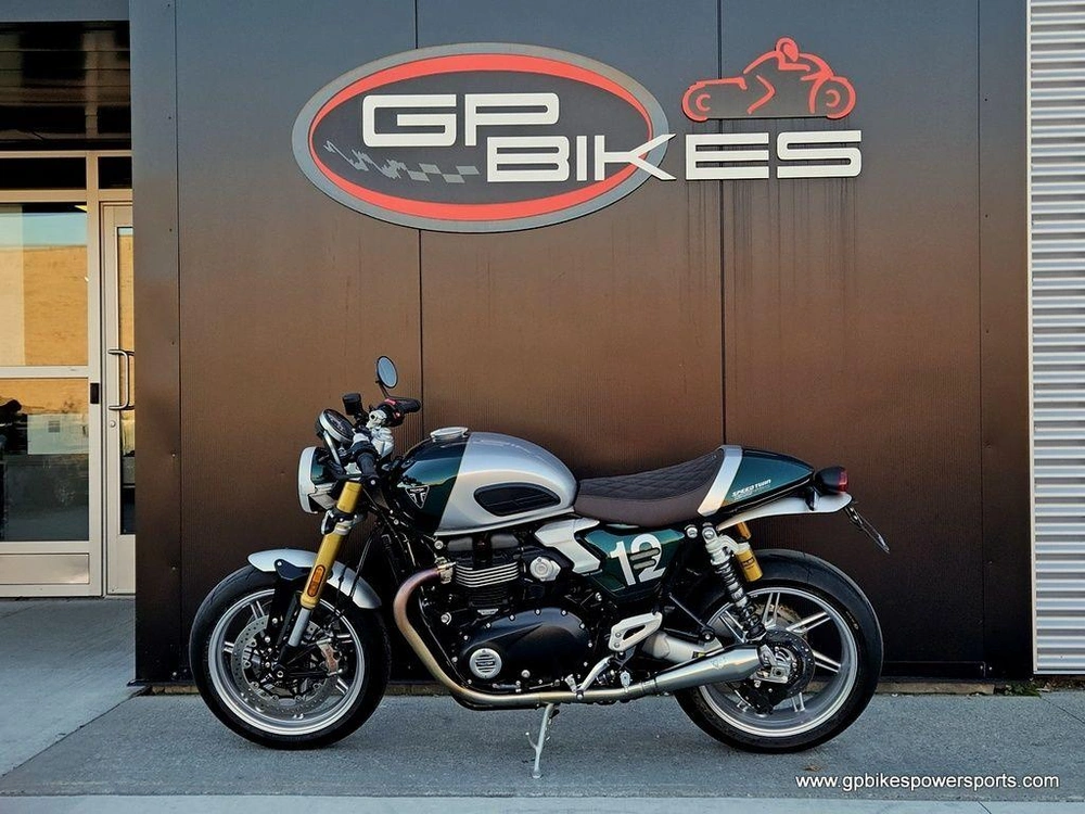 2027 Triumph Speed Twin 1200 Cafe Racer Aluminium Silver/competition Green