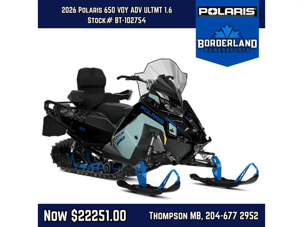 2026 Polaris SNO-26 650 VOY ADV ULTMT 1.6 